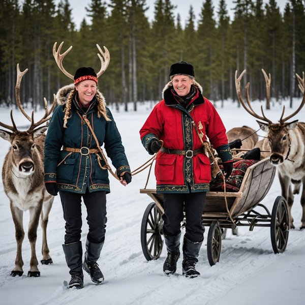 Comment organiser un séjour en Laponie avec des ateliers de fabrication de bijoux sami et des excursions en traîneau à rennes?